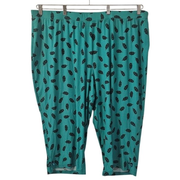 Penningtons Other - Green and Black Penningtons ti Voglio Women's Printed Pajama Capri Pants
